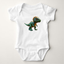 söt seriefigur dinosaurie baby bodysuit