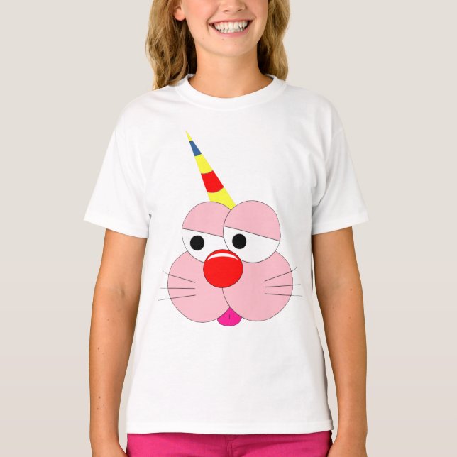 Söt seriefigur - Grafisk t-shirt - Enhörning (Framsida)