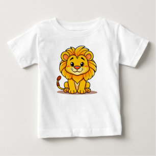 🦁✨ Söt seriefigur lejonbaby djurpresent 🌿 T Shirt