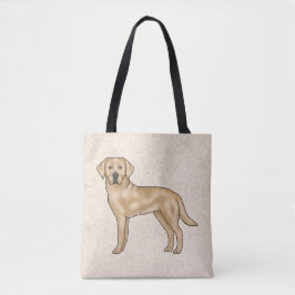 Söt seriegul Labrador Retriever i beige Tygkasse