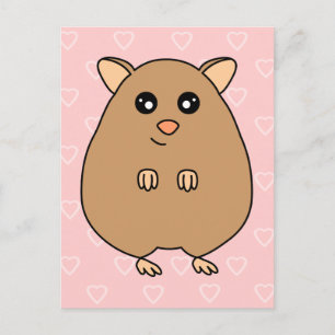 Söt seriehamster postkort vykort