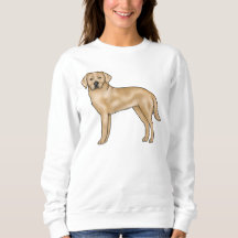 Söt seriehunddesign med gul Labrador Retriever