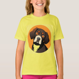 Söt serieillustration av en valp t shirt