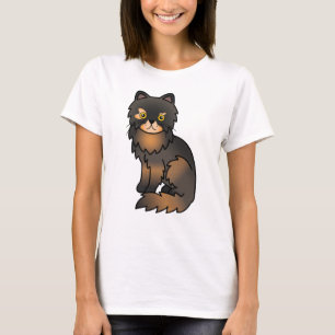 Söt serieillustration av perserkatten Tortie Point T Shirt