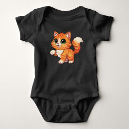 Söt seriekattsbabydräkt t shirt