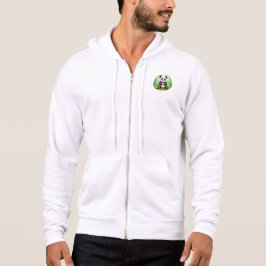 Söt seriepanda på bambupatch t shirt