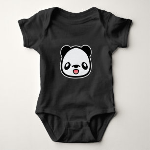 Söt seriepandabjörn ansikte tee shirt