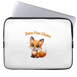 Söt serietecknad räv – förtjusande Kawaii-stil Laptop Fodral