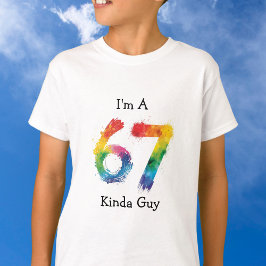 Söt sex/sju stänk måla blå personifiera t shirt