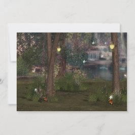 Söt sexton, Förtrollad skog, Fjäril, Anpassad Inbjudningar
