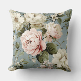 Söt Shabby chic Flower Blommigt Kudde