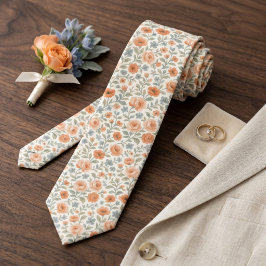 Söt shabby chic fransk blomsterkonst mönster slips