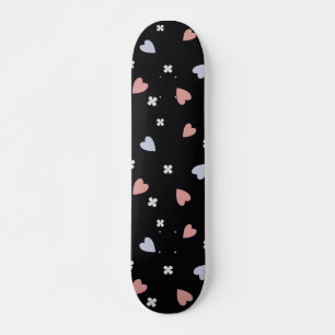 Söt Shamrock-hjärta Lucky Love-mönster Old School Skateboard Bräda 21,6 Cm