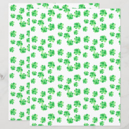 Söt Shamrock of Shamrocks Mönster Scrapbook