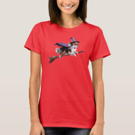 Söt Sheltie-Häxa T-shirt