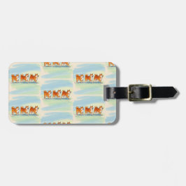 Söt shiba inu som går i resgodsagg bagagebricka