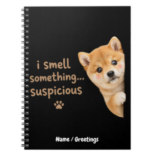 Söt Shiba Inu-valp Rolig Luktkvot Kawaii Hund Anteckningsbok