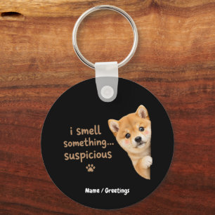 Söt Shiba Inu-valp Rolig Luktkvot Kawaii Hund  Nyckelring