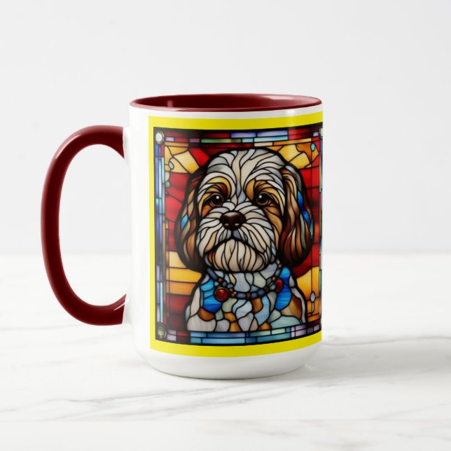 Söt Shih Tzu-dricksmugg Mugg (Vänster)