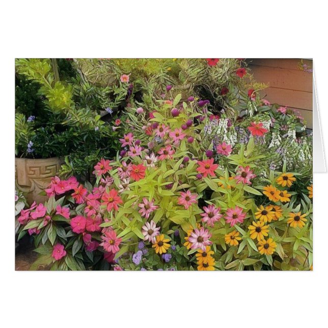 Söt Shnazzy Daisys OBS Kort (Framsidan Horizontal)