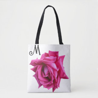 Söt shock rosa blommigt boho mode girly tygkasse