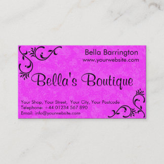 Söt Shock rosa Fuschia Business Card-mall Visitkort