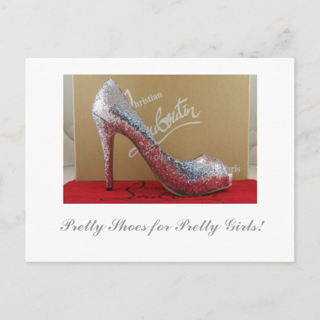 Söt Shoes for Söt Girls! Vykort (Framsida)