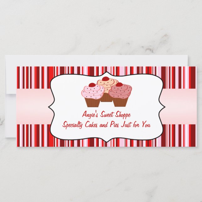 Söt Shoppe Cupcoa Business Gift-certifikat (Framsida)