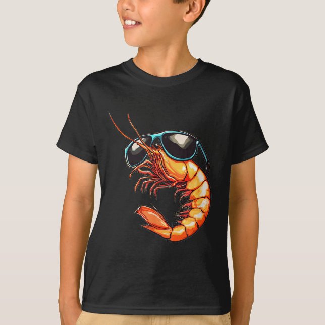 Söt Shrimp Costume T Shirt (Framsida)