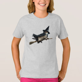 Söt siamesisk katt Halloween T-shirt för barn