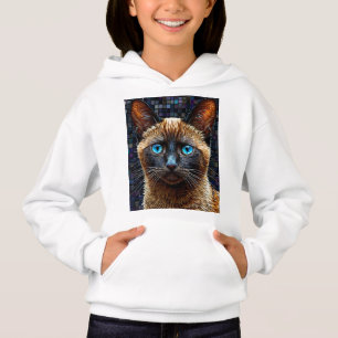 Söt siamesisk katt t shirt