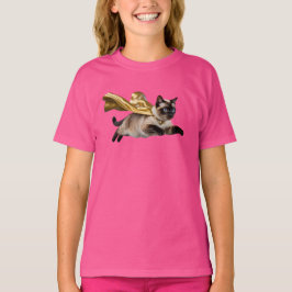 Söt siamesisk superhjältebarnt-shirt t shirt