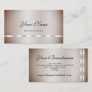 Söt Silver Shimmer Professionell Elegant Enkel Visitkort
