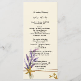 söt Simple starfish ceremony Program