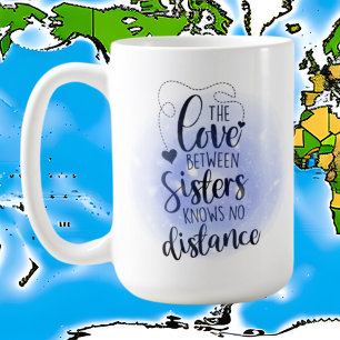 Söt Sister kärlek ord art lägga till text i Kaffemugg