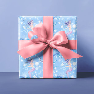 Söt Sjöjungfru Glitter Gnistra Presentpapper