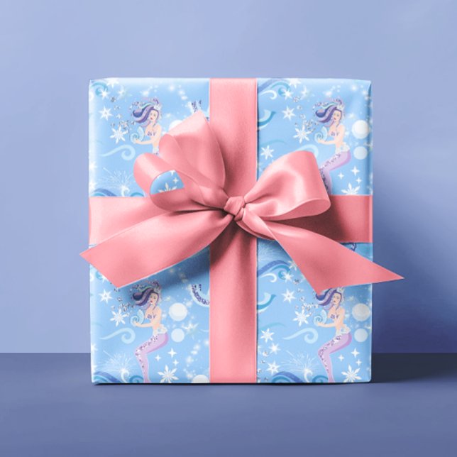 Söt Sjöjungfru Glitter Gnistra Presentpapper (Skapare uppladdad)