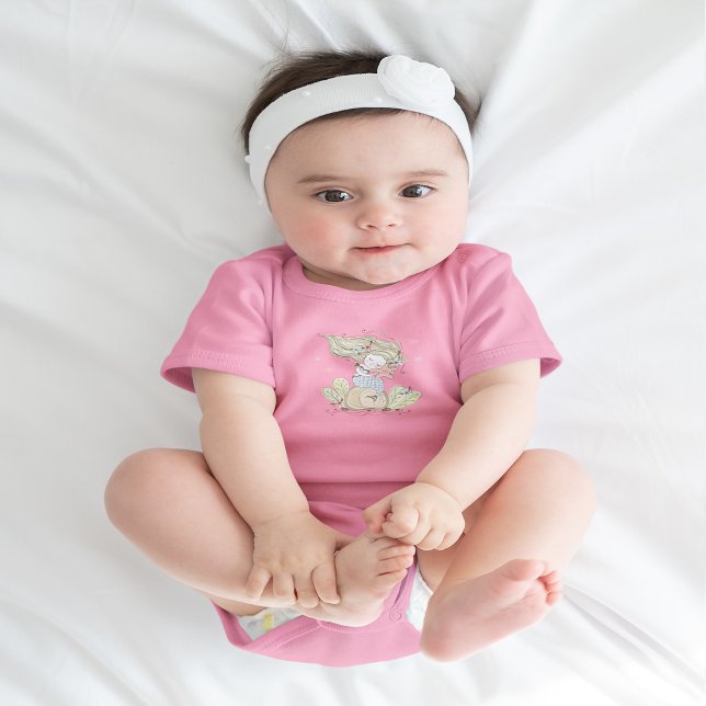 Söt sjöjungfru t shirt (Cute Mermaid Baby Bodysuit)