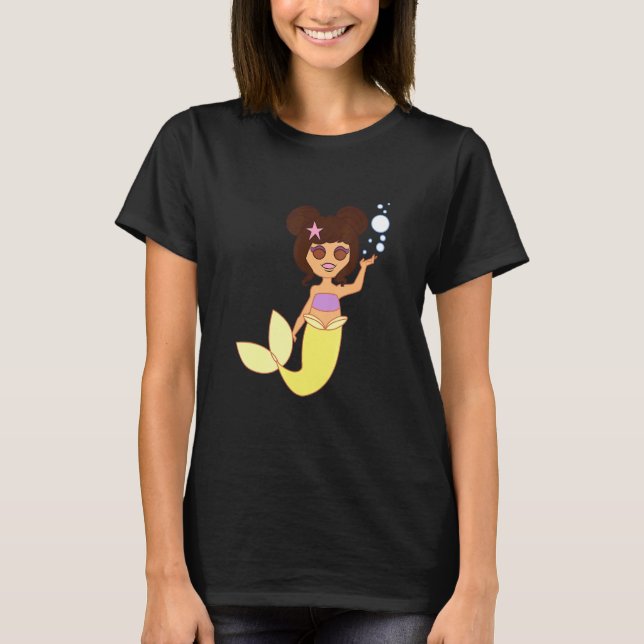 Söt sjöjungfru t shirt (Framsida)
