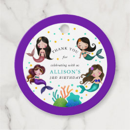 Söt Sjöjungfruar under Havsflickornas födelsedag Gåvor Etiketter