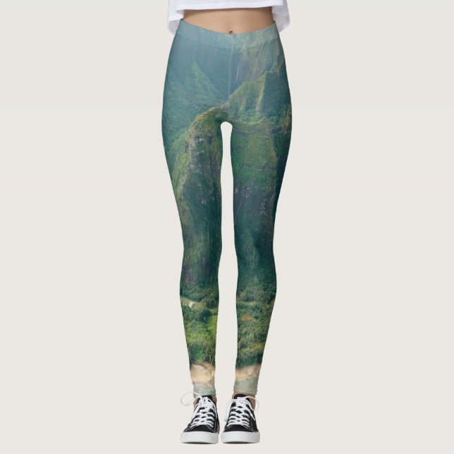Söt Sjölandskap Leggings (Framsida)