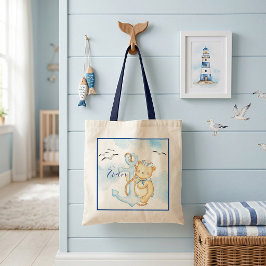 Söt sjömanbjörn baby shoppingbag tygkasse
