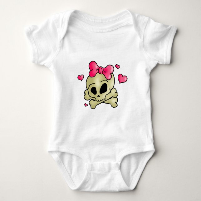 Söt skalle t-shirt (Framsida)