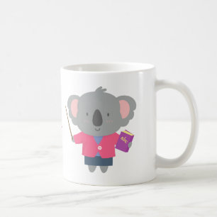 Söt skämt humor koalabjörn lärare kaffemugg