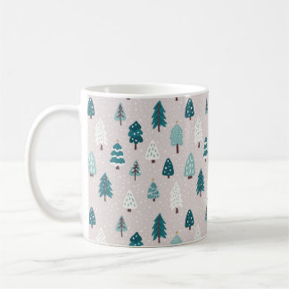 Söt skandinavisk julgransmugg kaffemugg