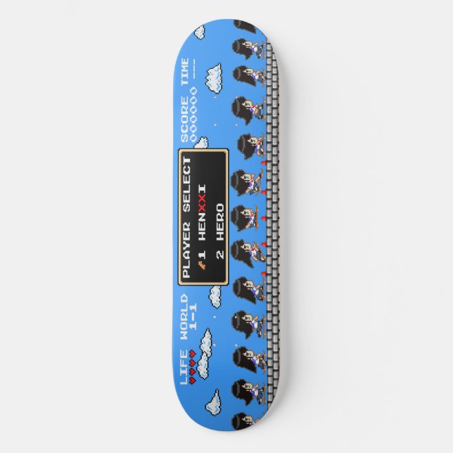 Söt skateboardåkare mini skateboard bräda 18,5 cm (Framsida)