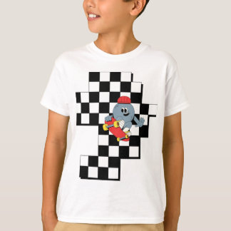 Söt skateboardstjej för barn - T-shirt – Lekfull o