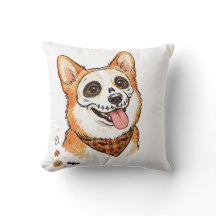 Söt skelett-ansiktsmålning Corgi Halloween-färg P