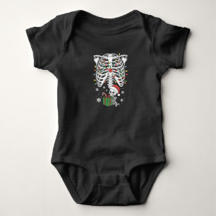 Söt skelettbebis jul graviditet mamma t shirt