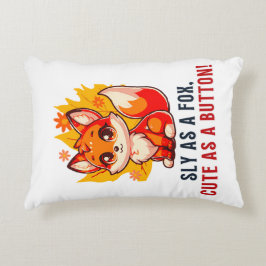 Söt skjortfox älskare-gåva till mor prydnadskudde